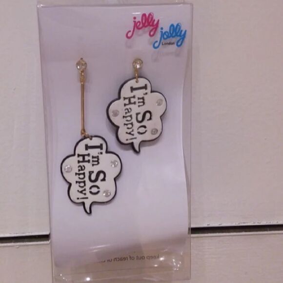 Speech bubble earrings  - Picture 2 of 2